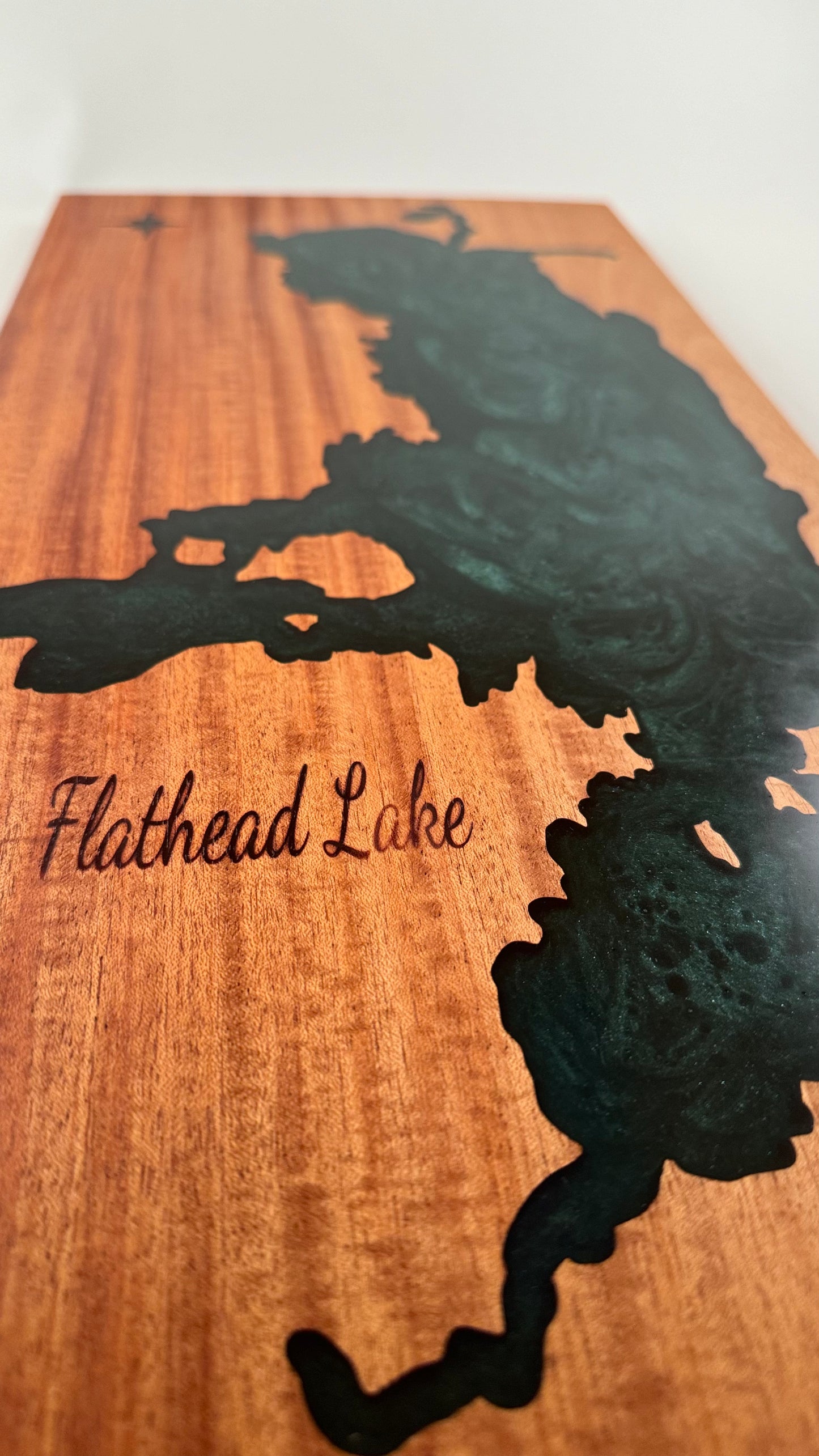 FLATHEAD LAKE Serving Board Emerald Green