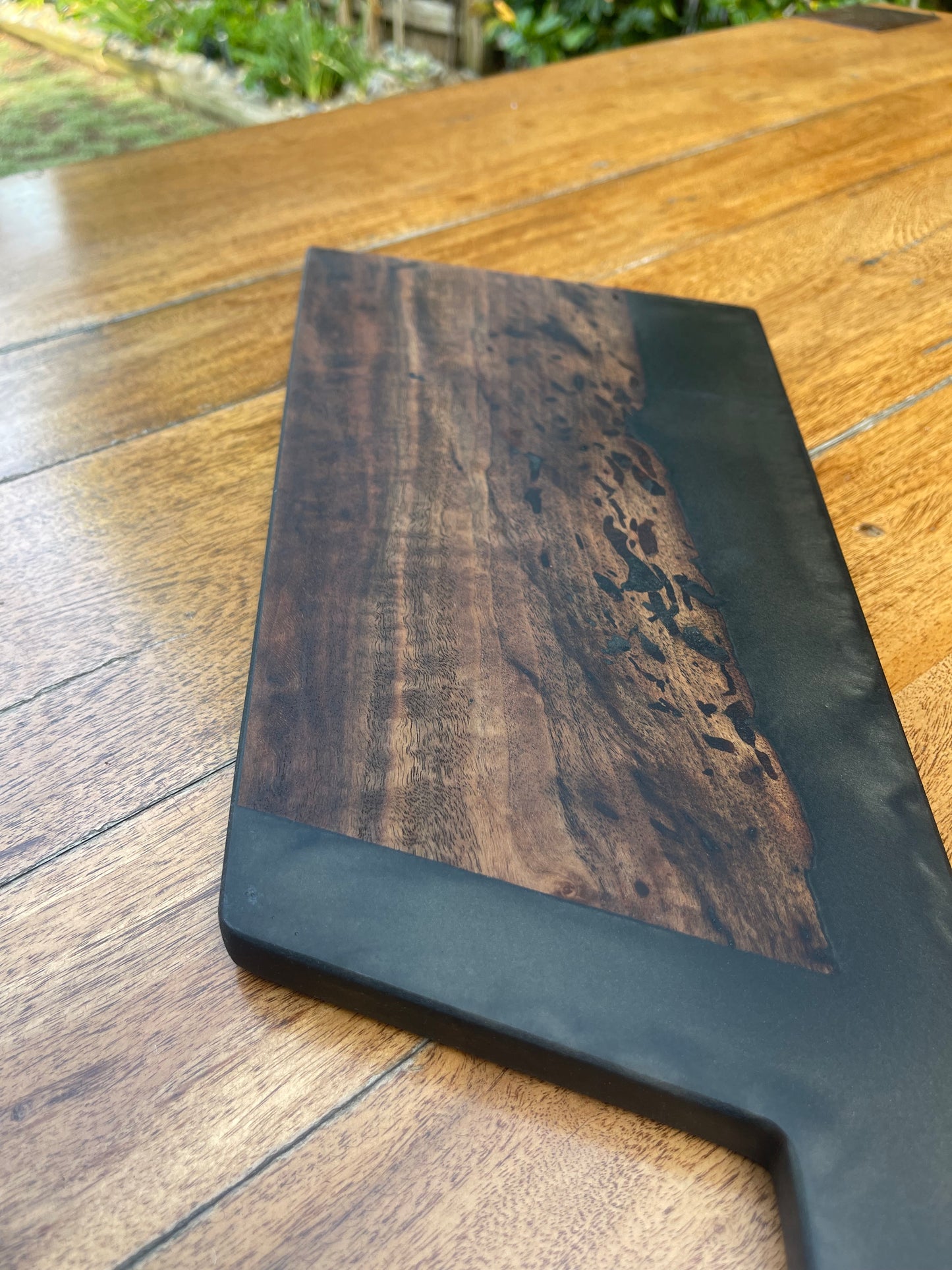 Walnut Resin Tomahawk Serving board