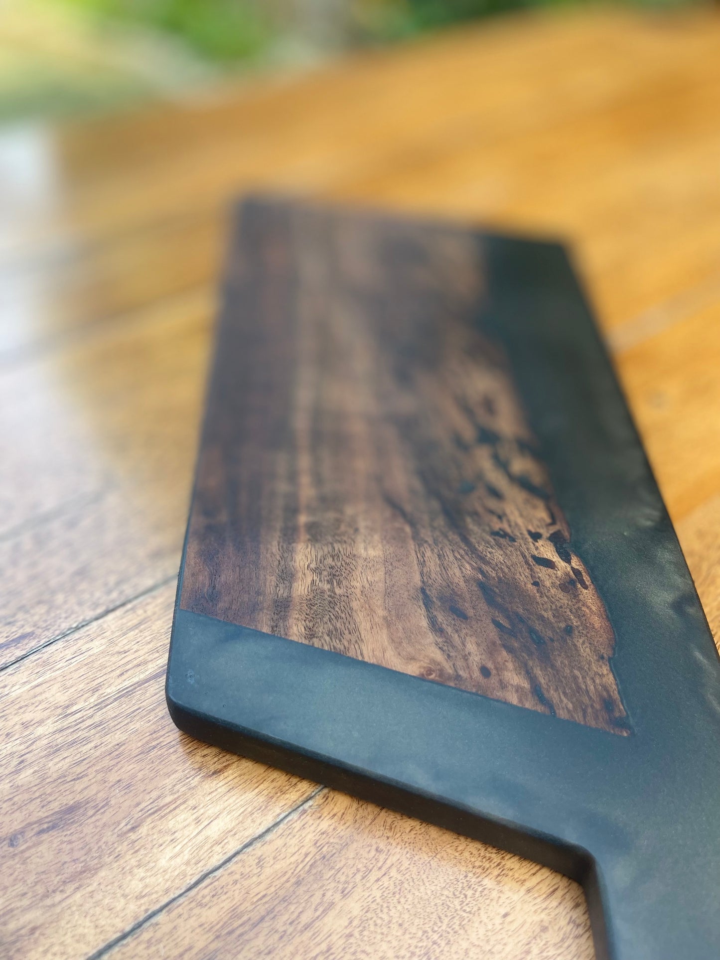 Walnut Resin Tomahawk Serving board