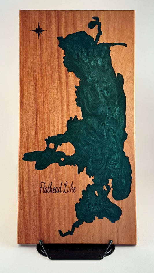 FLATHEAD LAKE Serving Board Emerald Green