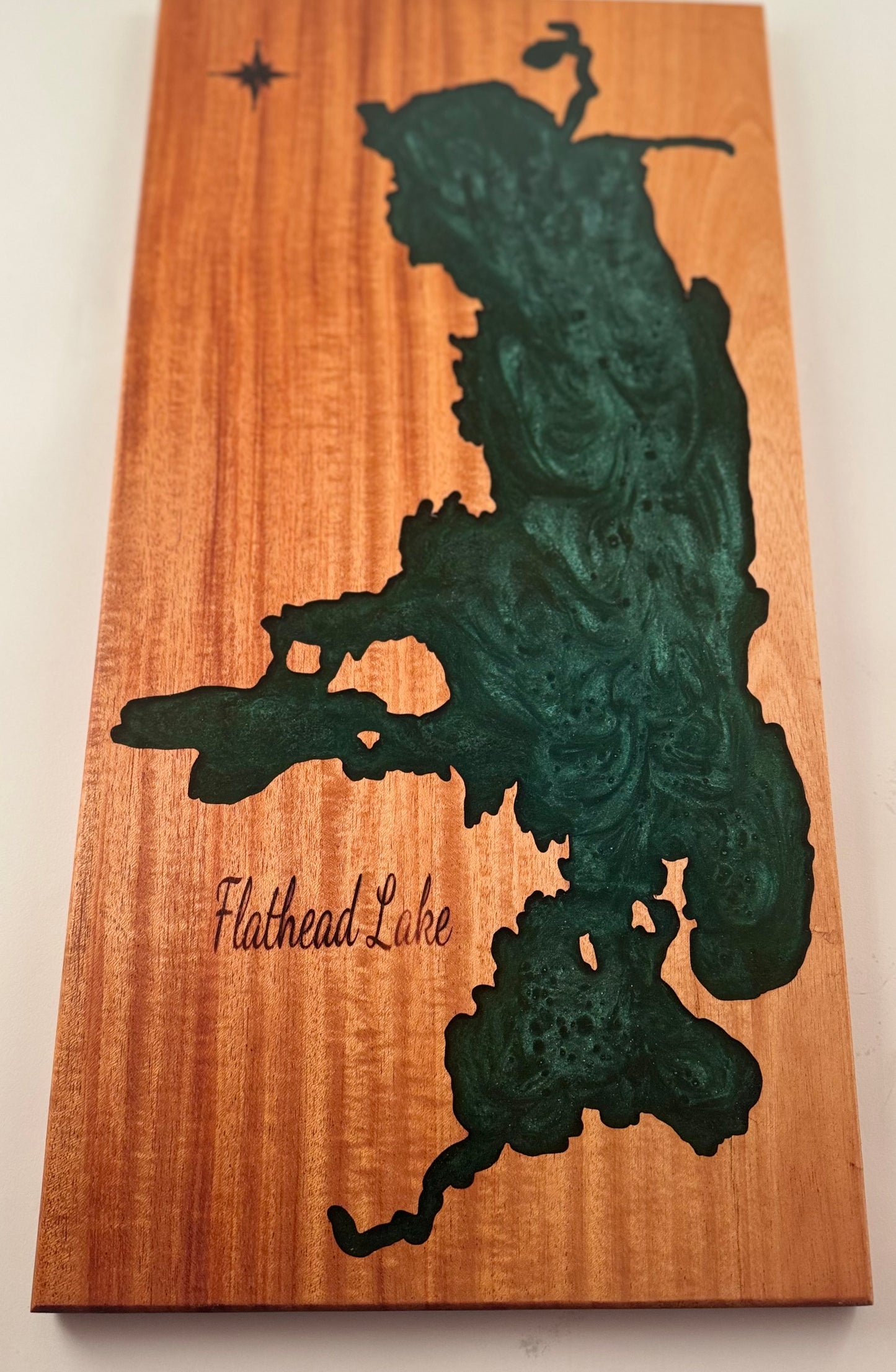 FLATHEAD LAKE Serving Board Emerald Green